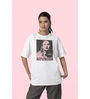 Oh Cause She Is Dead Reputation Baskılı Unisex Oversize Şarkıcı Taylor Swift Tişört