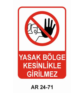 İŞ GÜVENLİĞİ UYARI LEVHASI 1 ADET PVC 21 X 29CM