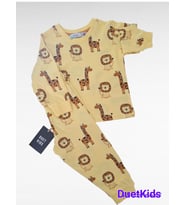 Duet Kids 2'li Bebek Pijama Takım (Sarı)
