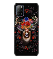 Omix X300 Kılıf Silikon Desen Rose Deer 1661