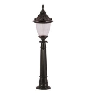 AVONNI BSU-68056-BSY Siyah Boyalı Dış Mekan Aydınlatma E27 Aluminyum Polikarbon Cam 26cm
