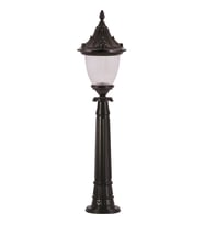 AVONNI BSU-68056-BSY Siyah Boyalı Dış Mekan Aydınlatma E27 Aluminyum Polikarbon Cam 26cm