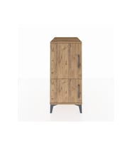 Kronos Komodin 3 Raflı 2 Kapaklı 44x59x96 Çam-Çam