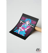 Sailor Moon Mercury Poster, Çerçevesiz Yüksek Kalite Duvar Afişi - Anime Severlere