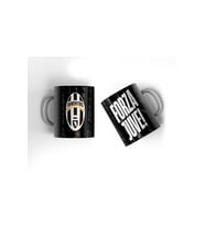 Juventus Futbol Takımı Forza Juve Tasarım Baskılı Kupa Bardak Kahve Kupası Hediye Porselen Kupa (Beyaz)