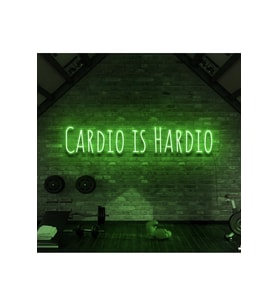 CARDIO IS HARDIO Yazılı Neon Tabela