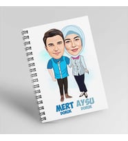 Canım Sevgilime Hediyem Karikatürlü Defter