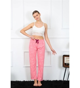 Kadın Pamuklu Alt Pijama Pembe