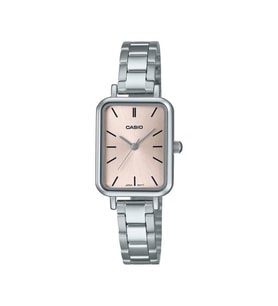 CASIO LTP-V009D-4EUDF KARE METAL KADIN KOL SAATİ (Açık Pembe)
