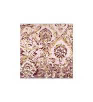 Bursa İpek Mürdüm Flower Desen Twill İpek Eşarp