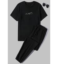 Unisex K.Atatürk Baskılı 2'li Eşofman Takımı (Siyah)