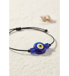 Handmade Bohem Tarz Mavi Göz Nazar Kolye