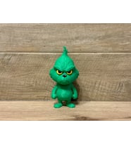 Grinch Dekoratif Figür - 3D Yazıcı Tasarım Yılbaşı Temalı Biblo - Huysuz Yeşil Karakter