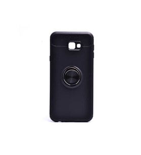 Samsung Galaxy J4 Plus Uyumlu Kılıf Zore Ravel Silikon Kapak (Siyah)