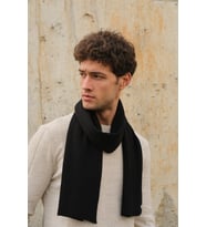 Chuba Erkek Saç Örgü Atkı Siyah 23W502