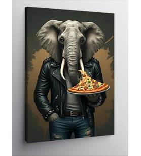 Kanvas Tablo Pizza Ve Fil