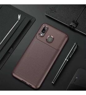 Lexroo Galaxy A10S Kılıf Negro Silikon Kılıf - Kahverengi