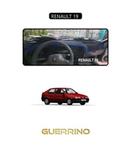 RENAULT 19 TORPİDO KORUMA HALISI SİYAH KENAR