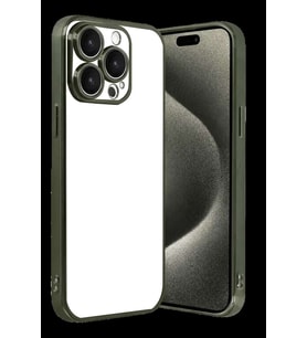 iPhone 15 Pro Max Razer Lensli Silikon - Yeşil