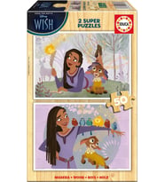 Educa 2x50 Parça Disney Wish Ahşap Kız Çocuk Puzzle - 4-6 Yaş
