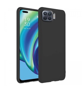 Oppo Reno 4 Lite İnce Mat Silikon Kılıf Siyah