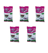 Vindex Vakumlu Giyisi Yastık Yorgan Saklama Torbası Poşeti Hurç - Mega - 100x130 Cm. - 5 Paket