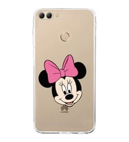 Huawei Y9 2018  Kamera korumalı Kapak Minnie Mouse Tasarımlı  Şeffaf Kılıf