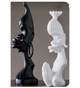 25cm 2li Dekoratif Hediyelik Kız Modeli Obje