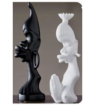 25cm 2li Dekoratif Hediyelik Kız Modeli Obje