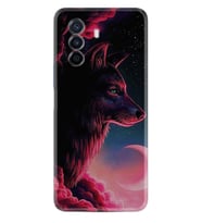 Huawei Nova Y70 Y90 Nova 9 SE  Kılıf Desemli Silikon Wolf and Moon 1380