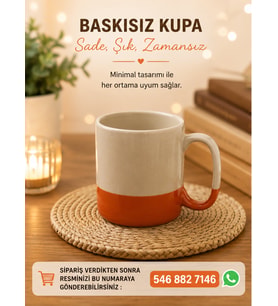 Renk Detay Kişiye Özel Baskılı Kupa-3 Farklı Renk Seçeneği