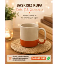 Renk Detay Kişiye Özel Baskılı Kupa-3 Farklı Renk Seçeneği