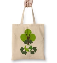 Environmental Friendly Green Eco Recycle Reuse Bez Çanta Uzun Saplı