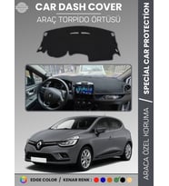 RENAULT CLİO 4 (2012-2020) Torpido Örtüsü Ön Göğüs Koruma Torpido Koruma Birebir Uyum Kaymaz