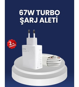 67 Watt Hızlı Şarj Adaptörü Samsung S20 S21 S22 S23 Uyumlu
