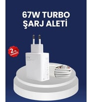 67 Watt Hızlı Şarj Adaptörü Samsung S20 S21 S22 S23 Uyumlu