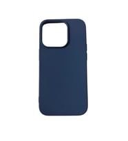 iPhone 14 Pro ile Uyumlu Cappy Silikon Kılıf Lacivert
