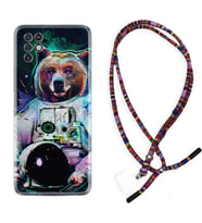 INFINIX Note 11 Pro Note 10 Hot 9 Play Kılıf Boyun Asklı Rasta Silikon Astronot Panda 1755
