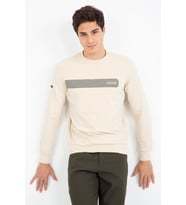 Maraton Comfort Erkek Bisiklet Yaka Kil Rengi Sweatshirt
