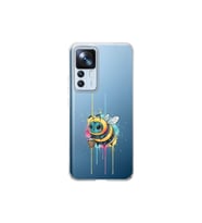 Xiaomi Mi 12T ile uyumlu Splash arı tasarımlı şeffaf silikon kılıf
