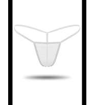 Fantezia Night Beyaz Transparan Tül String Tanga TM0368