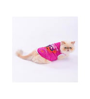 Pawstar Kedi ve KÜÇÜK Köpek T-Shirt Fuchsia Crab XL Sırt38cm Göğüs55cm Boyun34cm