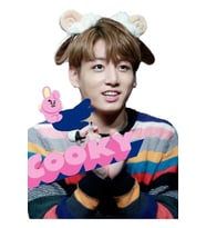 Bts- Jungkook, Bt21 Karakter Çerezi Ile Tablo Ahşap Poster Dekoratif Kod463