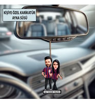Kişiye Özel Taraftar Karikatür Ayna Süsü – Taraftar Hediyesi