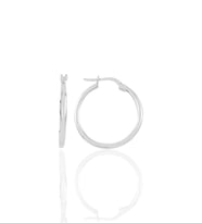 Söğütlü Silver Gümüş  23 mm şarnel halka küpe
