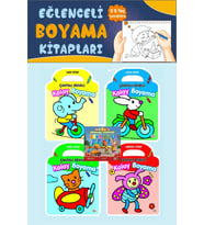 3-6 yaş Çantalı Renkli Kolay Boyama Seti (4 Kitap)