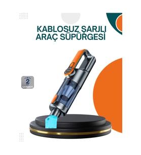 Kablosuz Vakumlu El Süpürgesi Güçlü Emiş Çok Amaçlı Kullanım