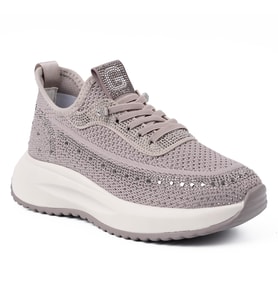 Guja 301 3 26YA Kadın Sneaker Günlük Ayakkabı Siyah (Vizon)
