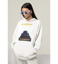 The Weeknd Starboy Baskılı Unisex Oversize Rapper Hoodie