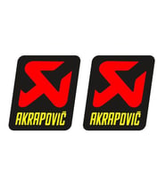 DAMLA STİCKER  AKRAPOVİC 2 li 4,5cm x 3,5 cm MOTOSİKLET AKSESUAR